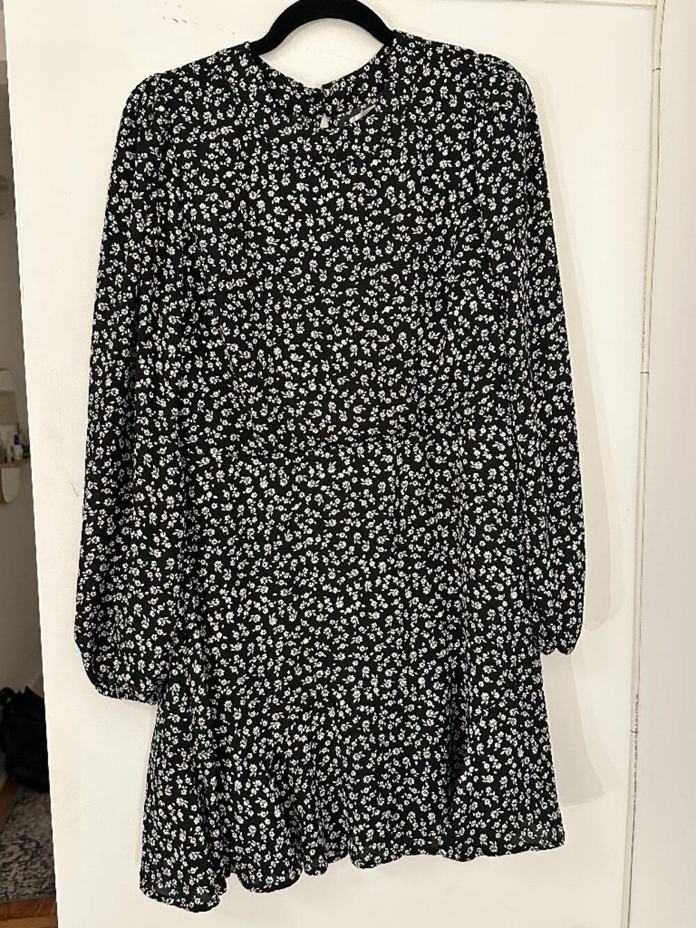 Long Sleeve Floral Print Dress